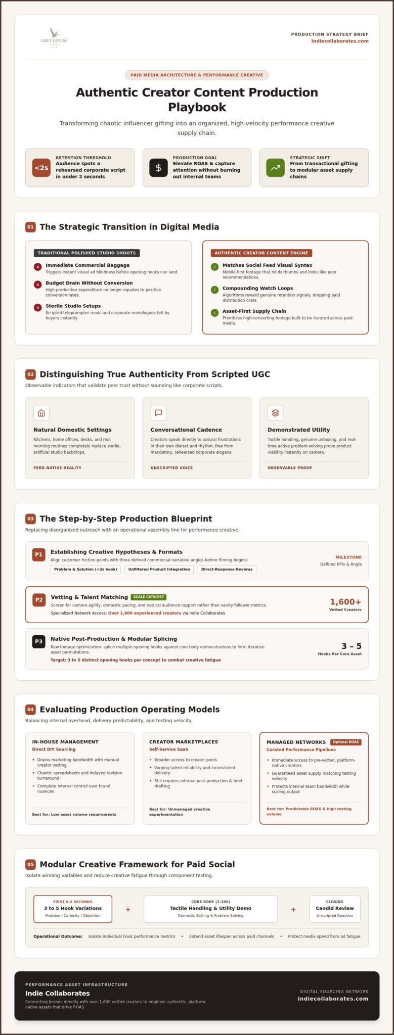 Authentic Creator Content Production: The 2026 Brand Playbook