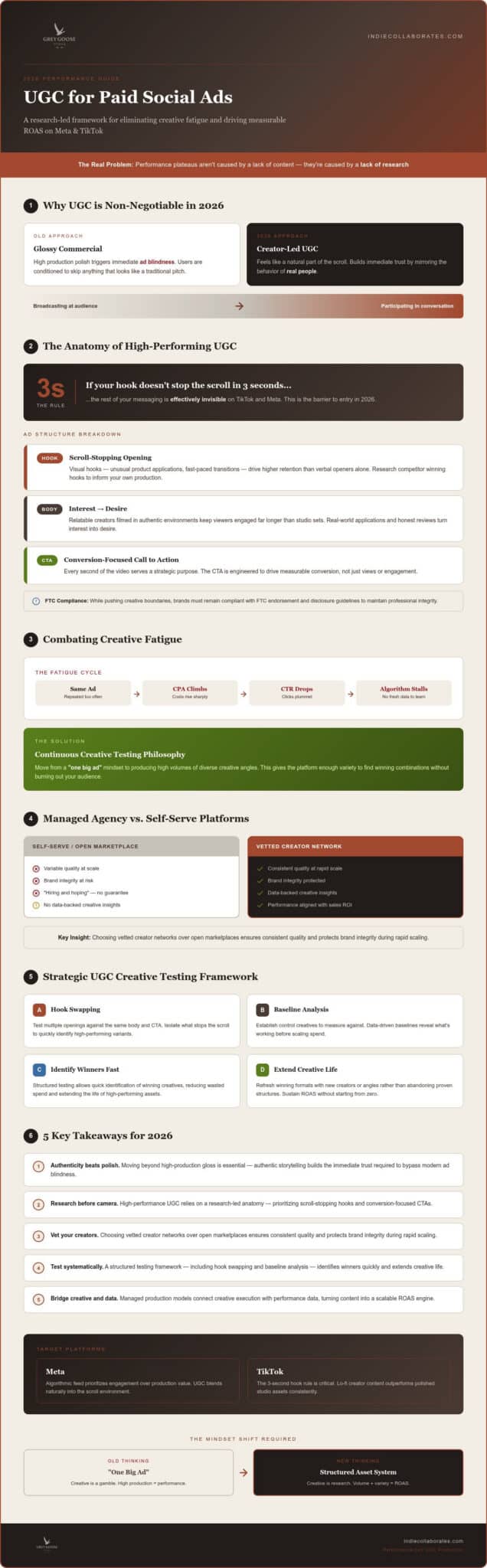 UGC for Paid Social: 2026 High-Performance Creative Guide